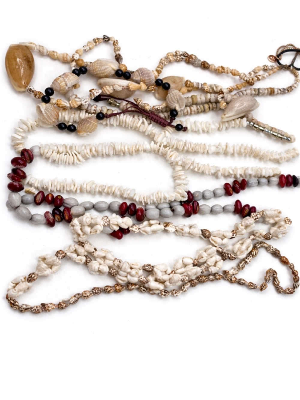 Huge Mixed Shell Necklace Lot Beach Boho Jewelry Bundle Wearable Pieces Gallon - Picture 6 of 6